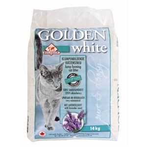 Golden White Katzenstreu mit Lavendelduft 14kg