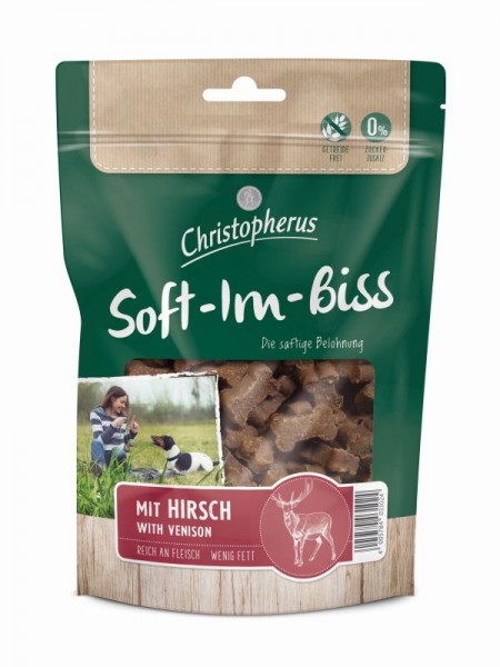 Christopherus Soft-Im-Biss mit Hirsch 125g
