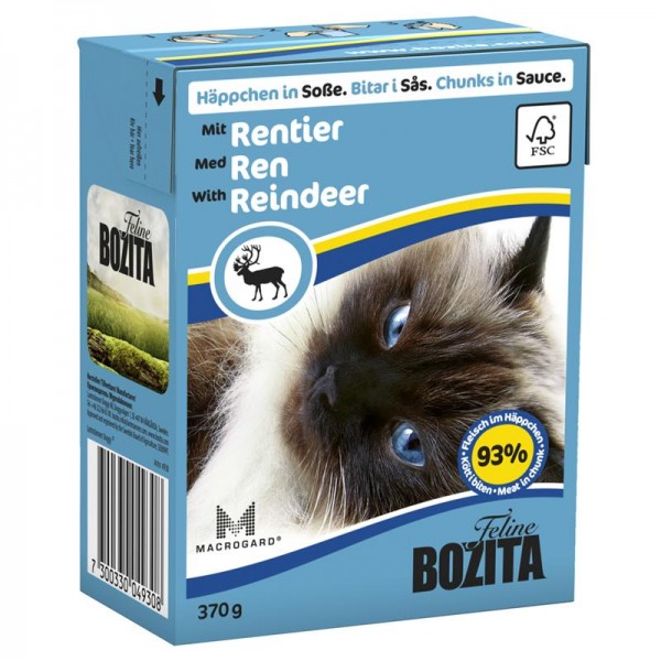 Bozita Häppchen in Soße mit Rentier 370g