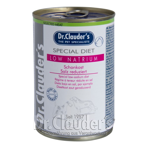 Dr. Clauders Special Diet Low Natrium 6x400g