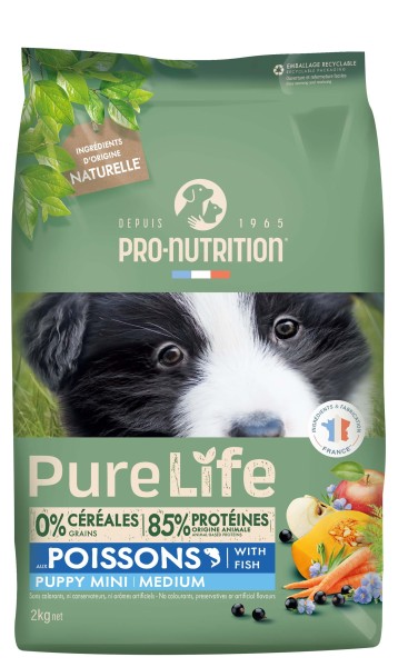 Pro Nutrition Flatazor Pure Life Puppy / Poissons Puppy Mini Medium