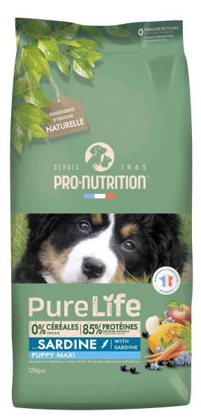 Pro Nutrition Pure Life Sardine Puppy Maxi 12 kg