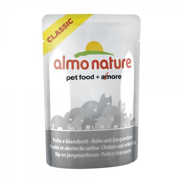 Almo Nature Cat Classic Huhn & Jungsardinen 55g