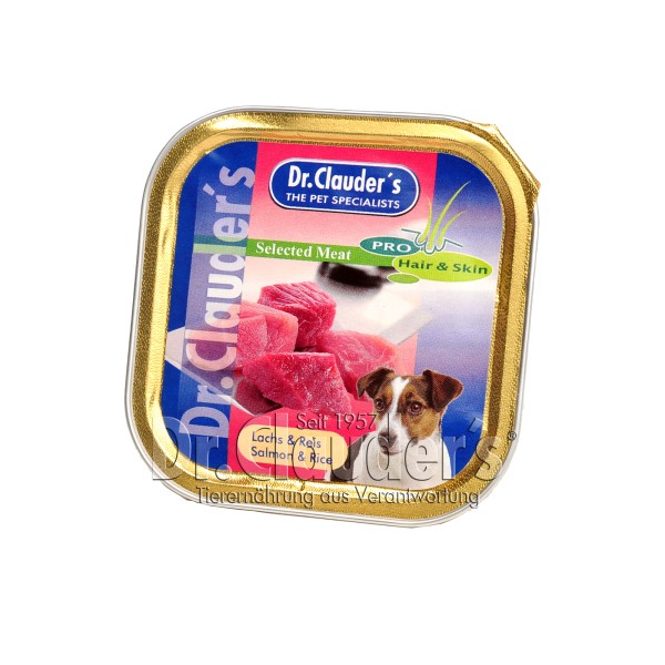 Dr. Clauders Selected Meat Lachs & Reis 30x100g