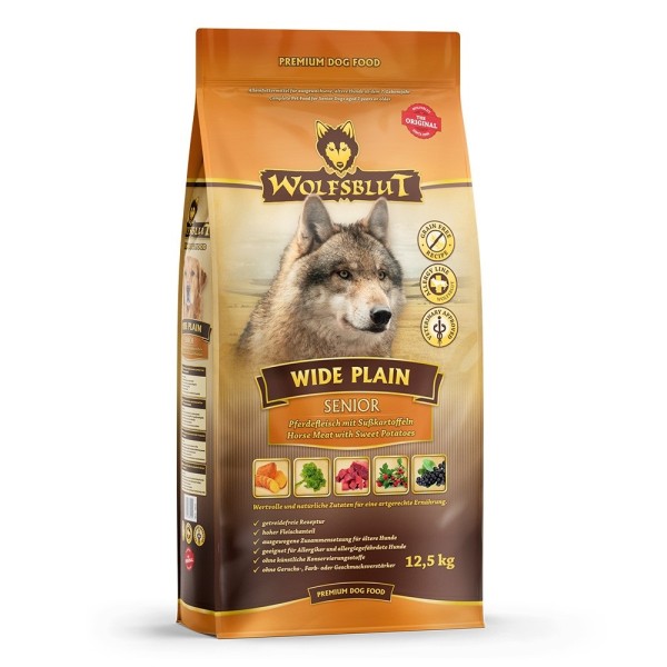 Wolfsblut Wide Plain Senior Pferdefleisch & Süßkartoffel 12,5kg
