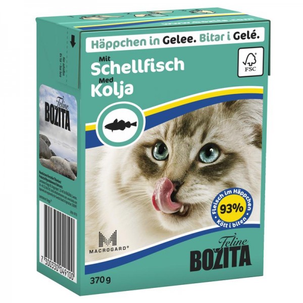 Bozita Häppchen in Gelee mit Schellfisch 370g