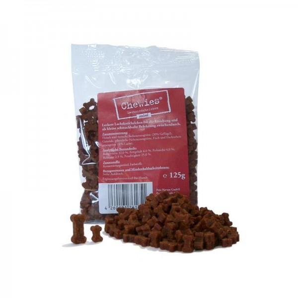 Chewies Lachsknöchelchen Mini 125g MHD08062022