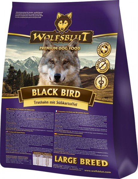 Wolfsblut Black Bird Large Breed Truthahn & Süßkartoffel 15kg