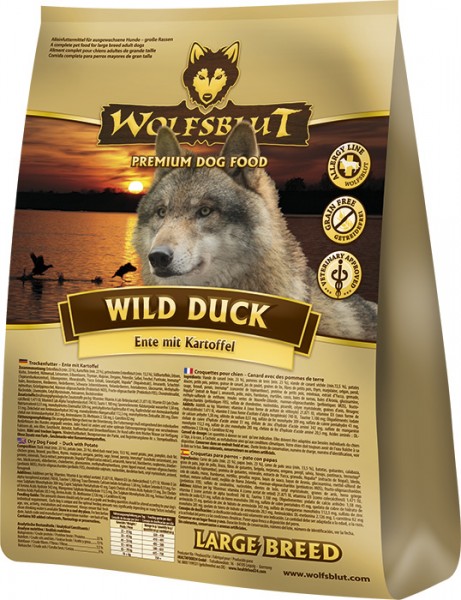 Wolfsblut Wild Duck Large Breed Ente & Kartoffel 15kg