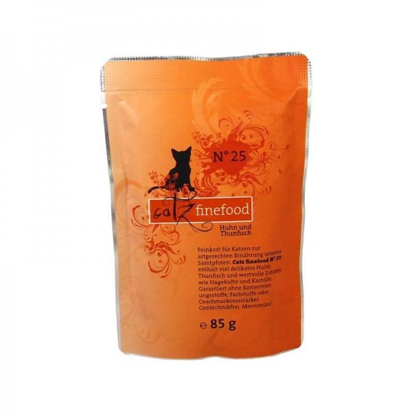 CatzFineFood Pouch No.25 Huhn & Thunfisch 85g