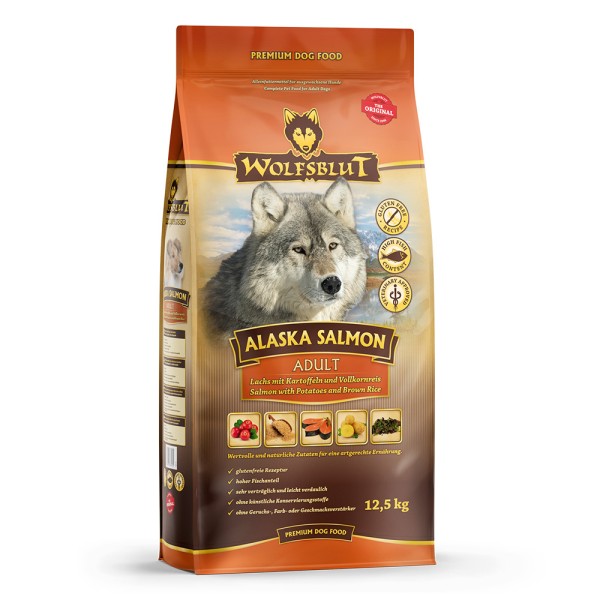 Wolfsblut Alaska Salmon Lachs & Reis 12,5kg