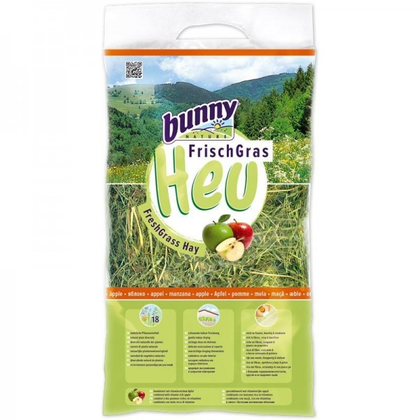 Bunny FrischGras Heu Apfel 500g