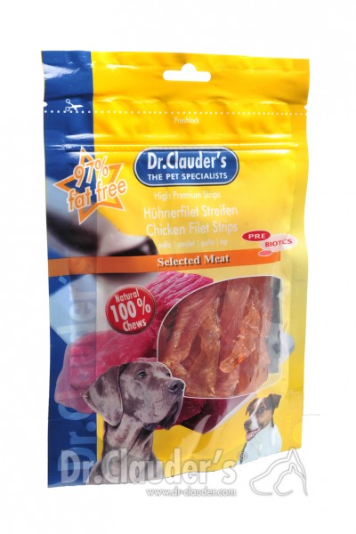 Dr. Clauders Snack Strips Hühnerbrustfiletspitzen 80g