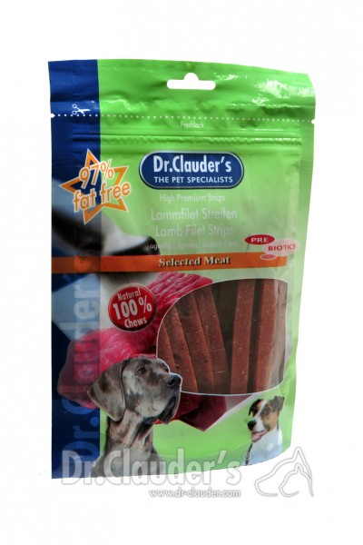 Dr. Clauders Snack Strips Lammfiletstreifen 80g MHD06.07.2022