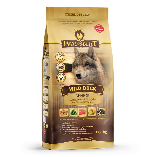 Wolfsblut Wild Duck Senior Ente & Kartoffel 12,5kg