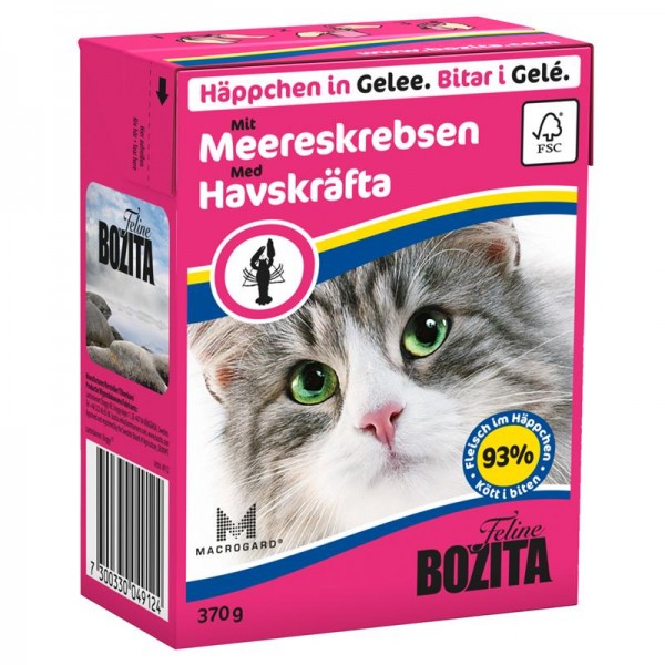 Bozita Häppchen in Gelee mit Meereskrebsen 370g