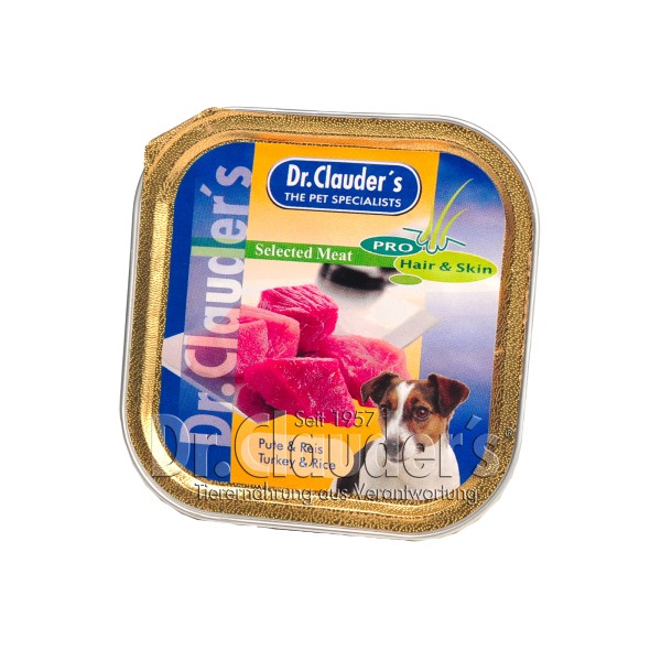 Dr. Clauders Selected Meat Pute & Reis 30x100g