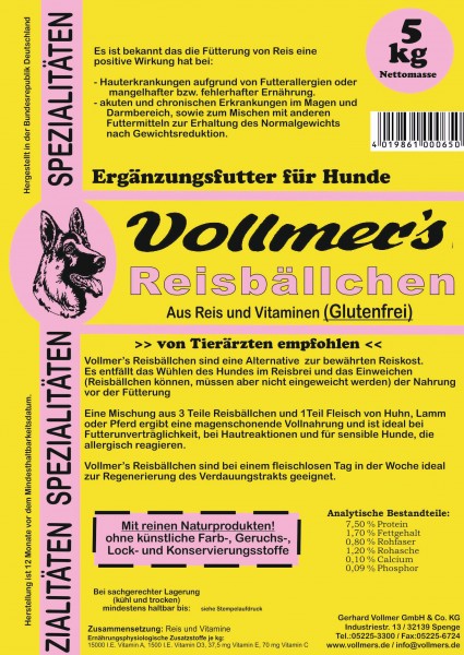 Vollmers Reisbällchen