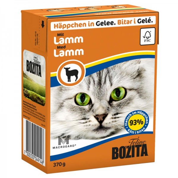 Bozita Häppchen in Gelee mit Lamm 370g