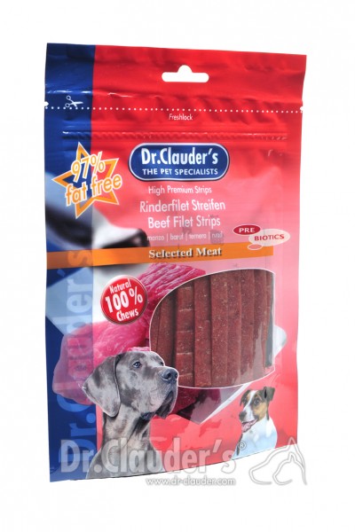 Dr. Clauders Snack Strips Rinderfiletstreifen 80g