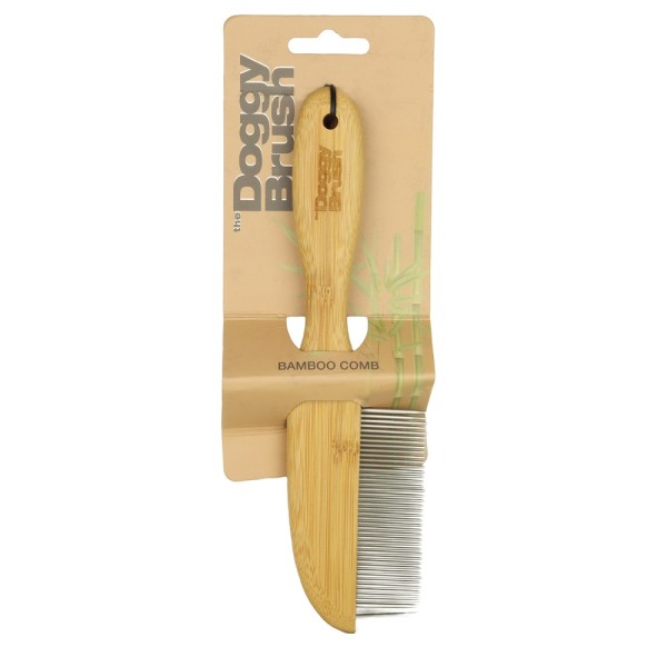 PetJoy The DoggyBrush Comb - Pflegekamm aus Bambus